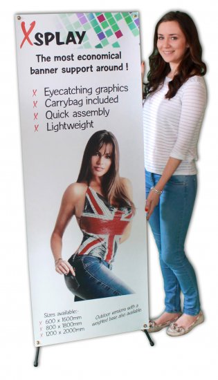 X Splay Banner Stands - Click Image to Close