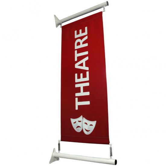 Projecting Wall Mounted 60cm Banner Pole kit - Click Image to Close