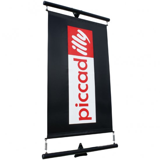 Flat to the Wall 122cm Banner Pole Kit - Click Image to Close