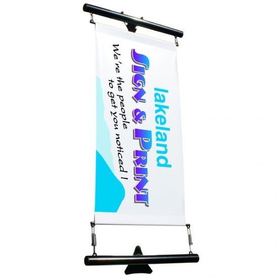 Flat to the Wall 91cm Banner Pole Kit - Click Image to Close