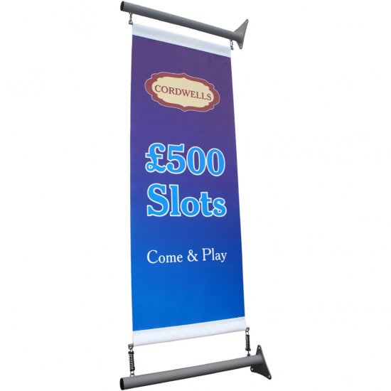 Projecting Wall Mounted 60cm Banner Pole kit - Click Image to Close