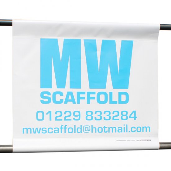 915 x 915mm Scaffold Banner - Click Image to Close