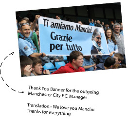 Celebration Banner Mancini