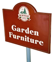 Post sign burnside garden furniture