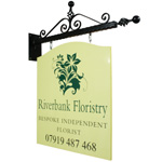 Riverbank Floristry Projecting Sign